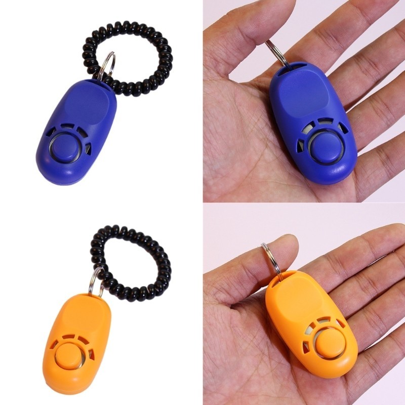 MY* Dogs Training Clickers Plastic Dogs Clickers Trainer Tool Stretch Wrist Rope