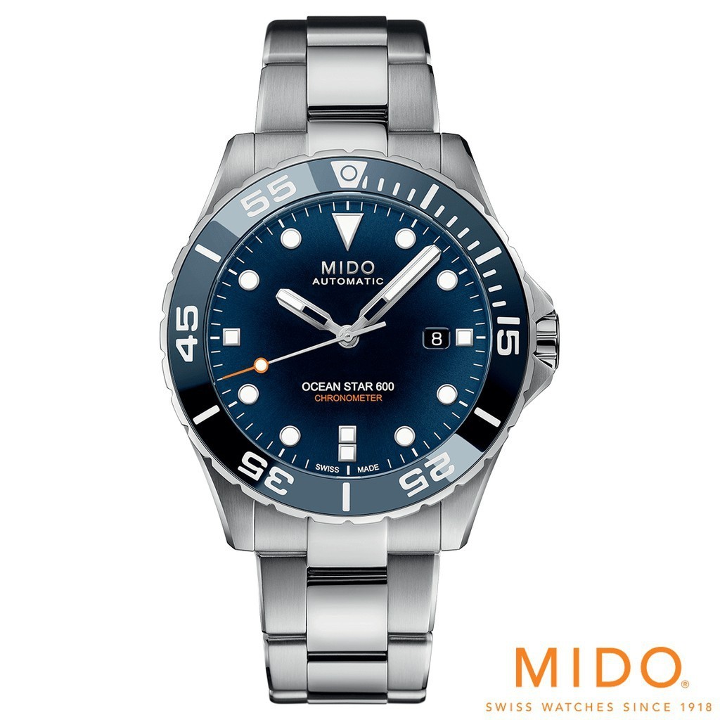 Mido Ocean Star 600 นาฬิกาข้อมือโครนอมิเตอร์ สําหรับผู้ชาย m026.608.11.041.01