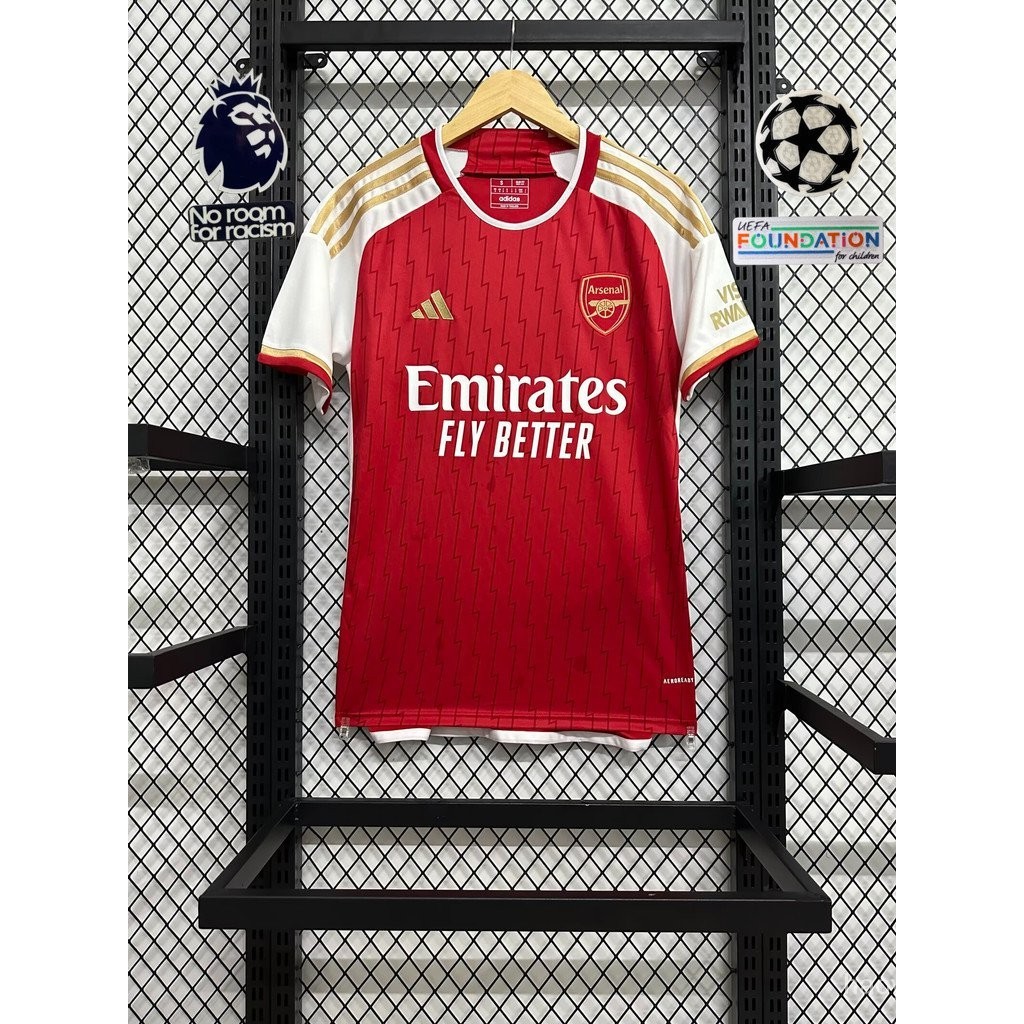 เสื้อบอล Arsenal ทีมเหย้า 23/24 Fan Edition S-4XL สามารถปรับแต่งได้