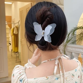 กิ๊บติดผม รูปผีเสื้อ หรูหรา สไตล์เกาหลี สําหรับผู้หญิง