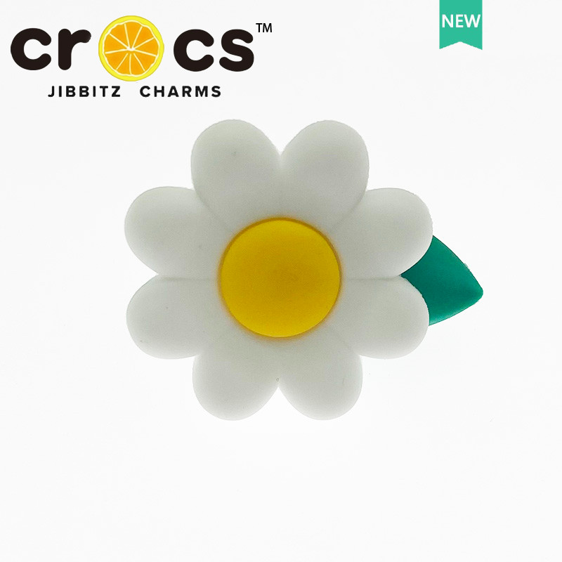 JIBBITZ cross charms ตัวติดรองเท้า ดอกทานตะวัน3Dสีสด ตัวติดรองเท้า cross