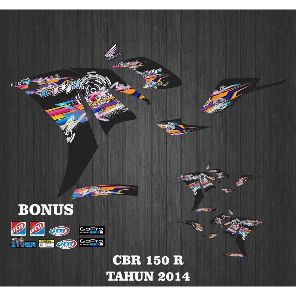 CBR 150 cc striping - สติ๊กเกอร์แถบ, สติ๊กเกอร์ CBR 150R 2014