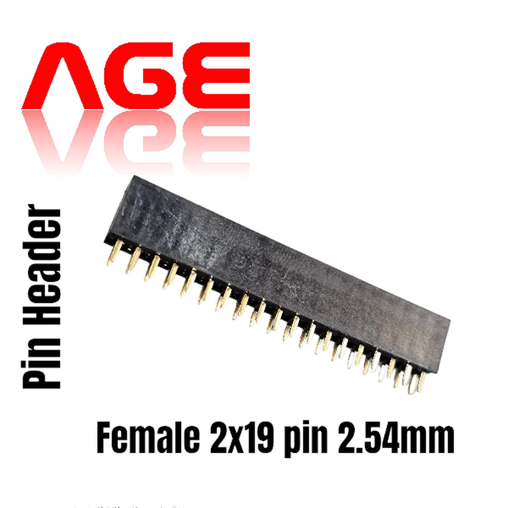 Female Pin header 2แถว 2.54mm 2x19Pin