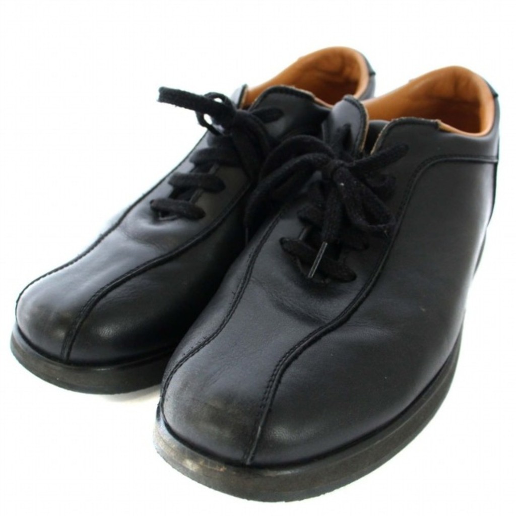 Ginza Yoshinoya sneakers shoes leather 24 cm black Direct from Japan Secondhand