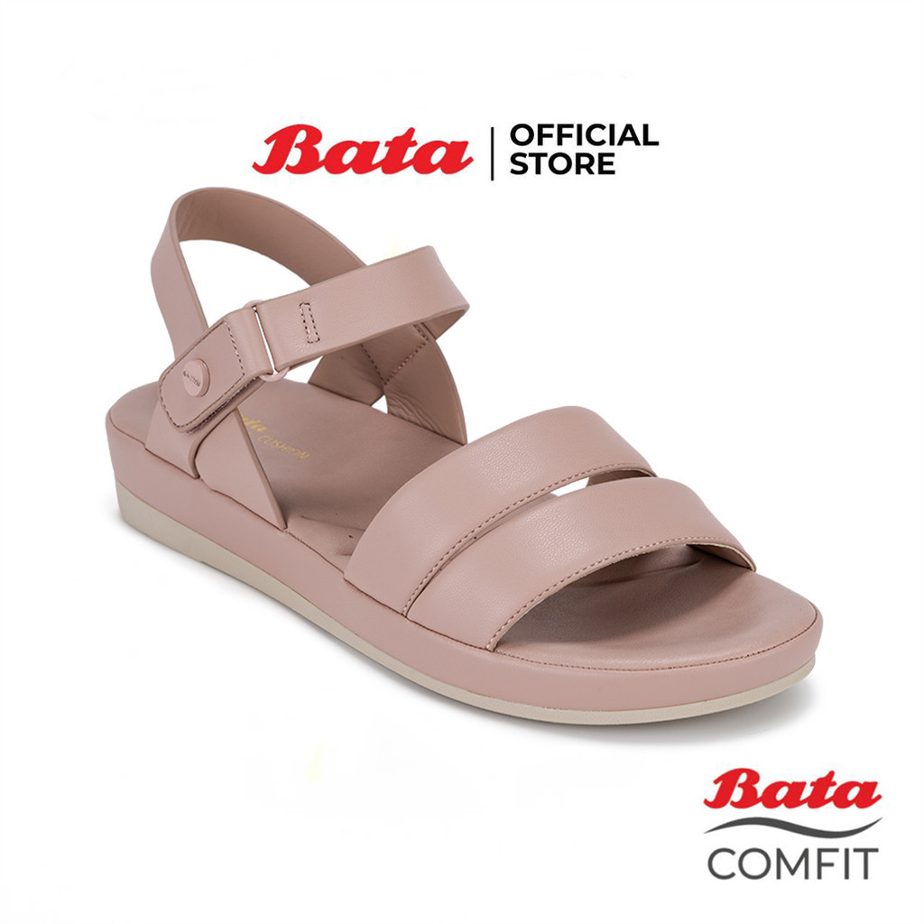 Bata บาจา รองเท้าเพื่อสุขภาพแบบรัดส้น รองรับน้ำหนักเท้า สำหรับผู้หญิง รุ่น RIDE FIT สีชมพู 6015109 สีดำ 6016109