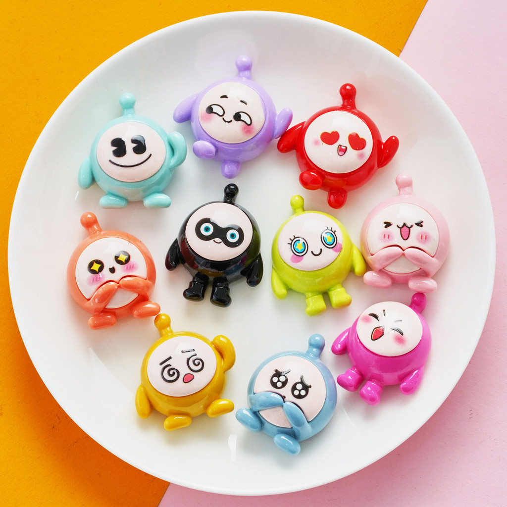 [พร้อมส่ง] ใหม่ ขายดี ไข่สามมิติ เรซิ่น ลายตัวละคร 3D อุปกรณ์เสริม สําหรับเด็กผู้ชาย 100 ชิ้น