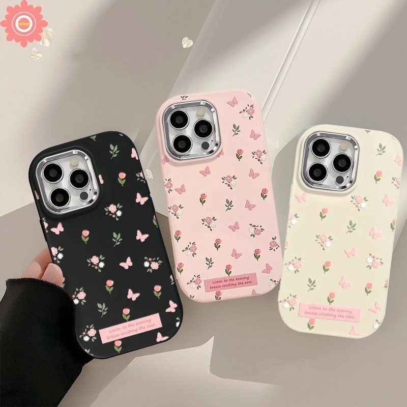 เคสโทรศัพท์มือถือ ลายดอกไม้ ผีเสื้อ สไตล์เรโทร สําหรับ Redmi 13C 10C 12 12C 9T 9 9A 10A 9C Note 13 11 12 9 10 10s 11s Pro Max Poco X6 X3 Pro X3 Nfc M6 Pro Mi 11 Lite ปกอ่อน