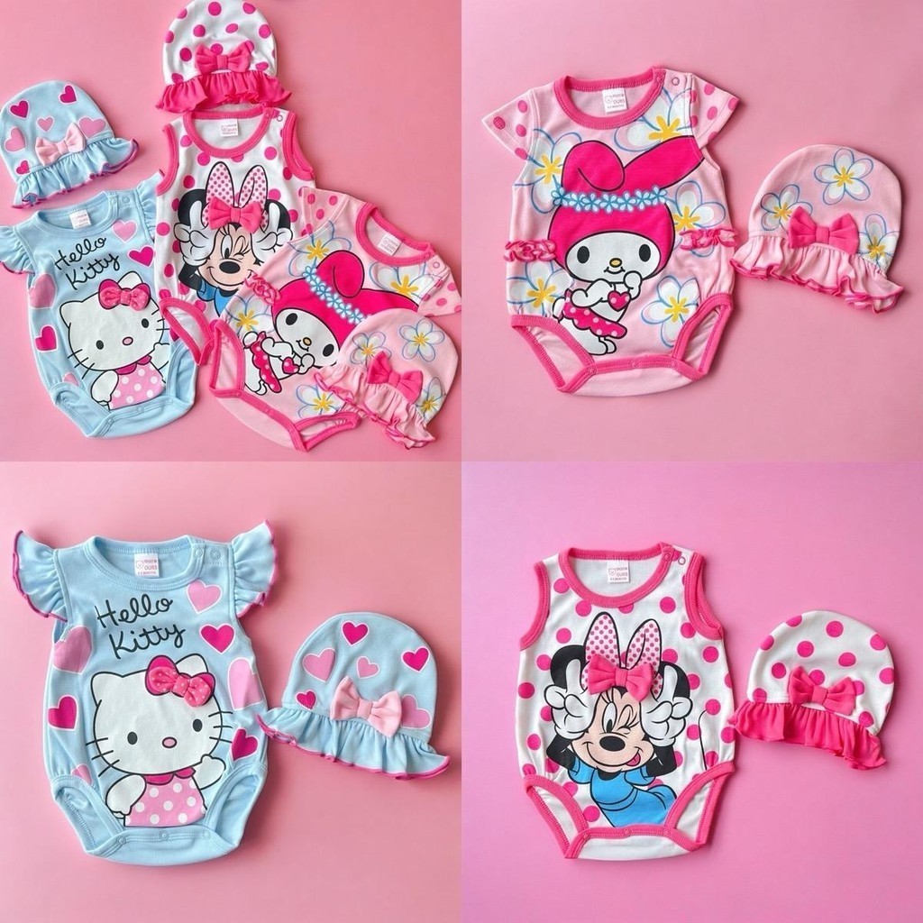 Baby Jacky ชุดเด็กแรกเกิด บอดี้สูทเด็กอ่อน ลายน่ารัก ผ้าคอตตอน