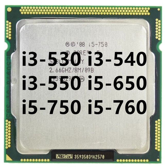 I3-530 i3-540 i3-550 i5-660 i5-550 i5-660 i5-5750 i5-760 CPU โปรเซสเซอร์ LGA 1156