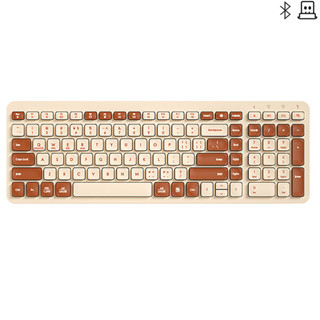 Ergonomic Bluetooth5.0 Dual Mode คีย์บอร์ดไร้สายเงียบ 106 คี…