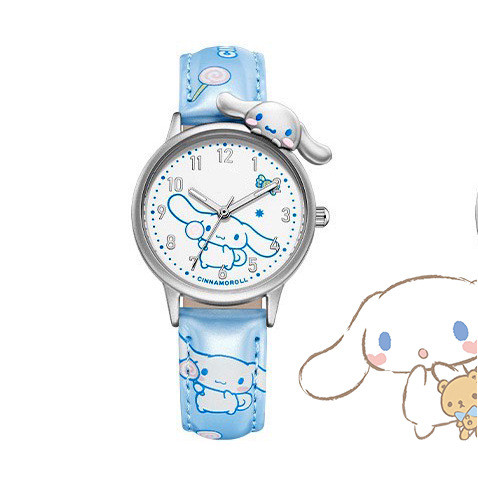 ใหม่ sanrio การ์ตูน kuromi hello kitty Cinnamoroll นาฬิกาสําหรับวัยรุ่นสาวนักเรียนคุณภาพสูงนาฬิกากันน้ําสําหรับเด็กสาวของขวัญที่ดีที่สุดสําหรับเด็ก