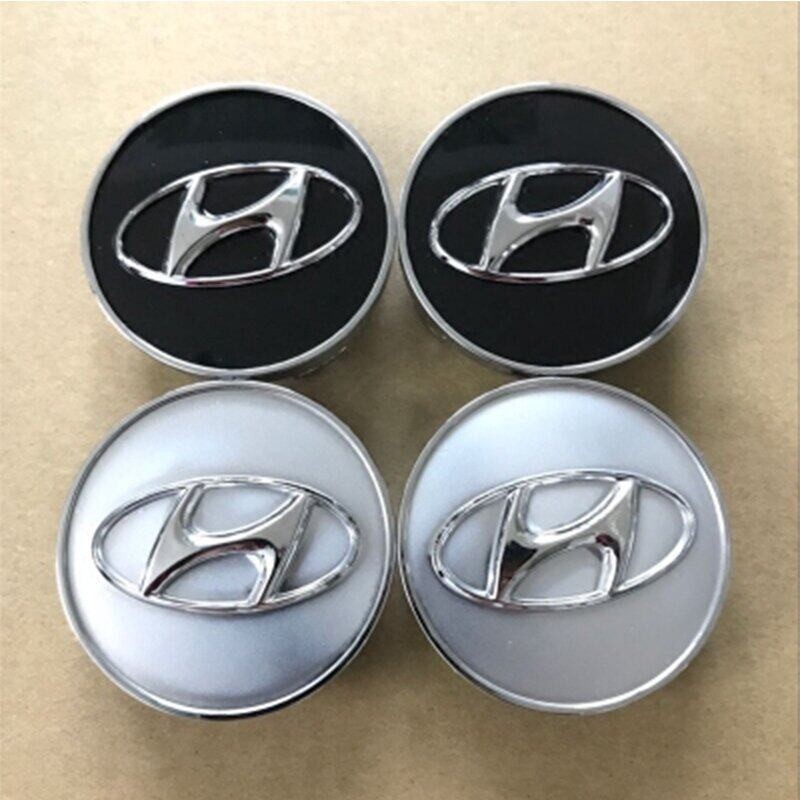 Zr สําหรับ 4 ชิ้น 60 มิลลิเมตรรถศูนย์ล้อ Hub Caps Badge Emblem Decal ล้อขอบสําหรับ Hyundai Santa Fe 