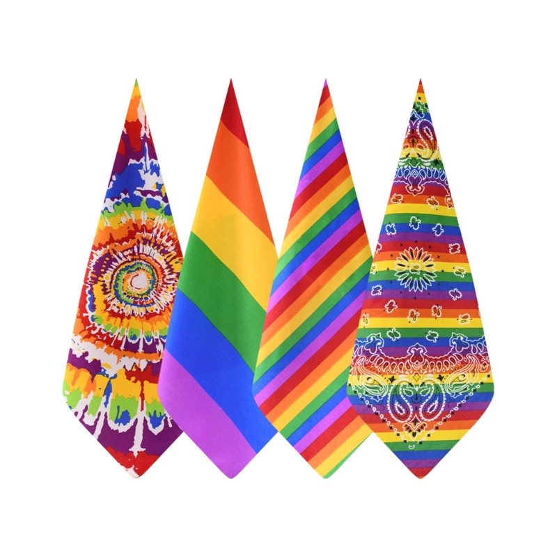 CH *  4 ชิ้นผ้าพันคอสแควร์ผ้าพันคอ Unisex Headscarf ผ้าพันคอนุ่มคอผมห่อผ้าพันคอสําหรับแฟชั่นดูต่างๆ 