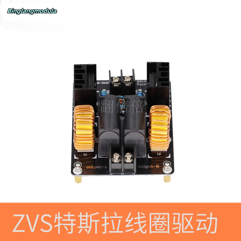 ZVS Tesla Coil Power Supply ไม่มีปั๊ม ZVS Tesla Coil แหล่งจ่ายไฟเครื่องกําเนิดไฟฟ้าแรงดันสูง Driver 