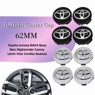 1/4 ชิ้น/เซ็ต 62 มม.TOYOTA Center Cap รถล้อ Hub Cap 3D Emble…