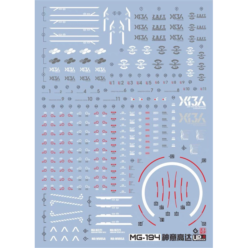 ✅พร้อมส่ง  ดีคอลน้ำ DECAL EVO UPGrade MG 1/100 Providence Gundam สะท้อนแสงแบล็คไลท์ ราคา ถูกที่สุด ดีลบีเคเค แกลเลอรีภาพที่ 2