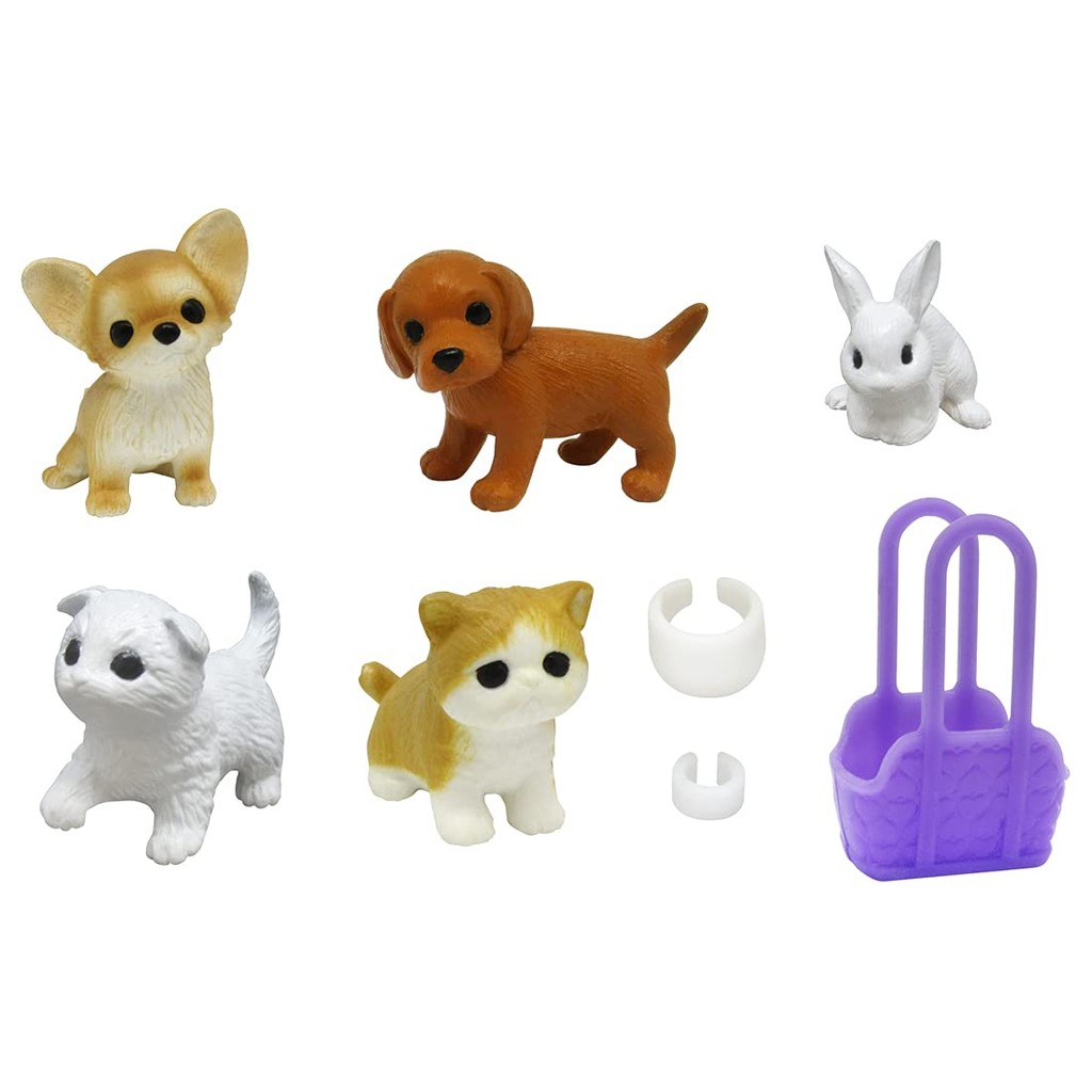 Takara Tomy "Licca-chan Pet & Care Goods Set" Dress-up Doll Playset Toy Ages 3 and Up Toy Safety Sta