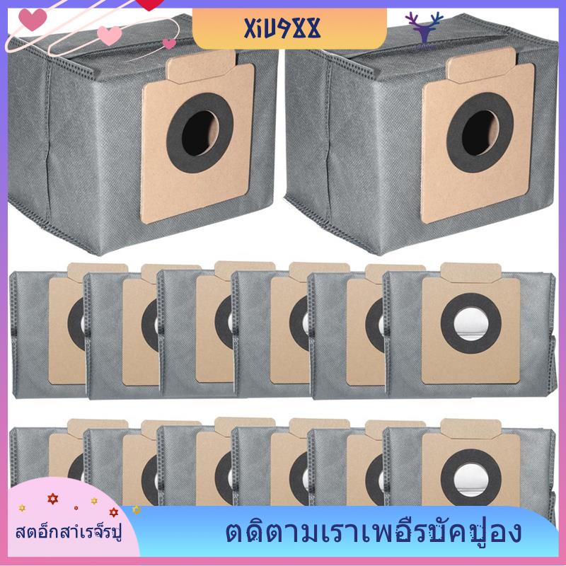 [xiu988.th] ชุดถุงสูญญากาศ 14 ชิ้น,รวมกันได้สําหรับ Eufy Clean X8 Pro/X10 Pro Omni Robot Vacuum,3L ถ