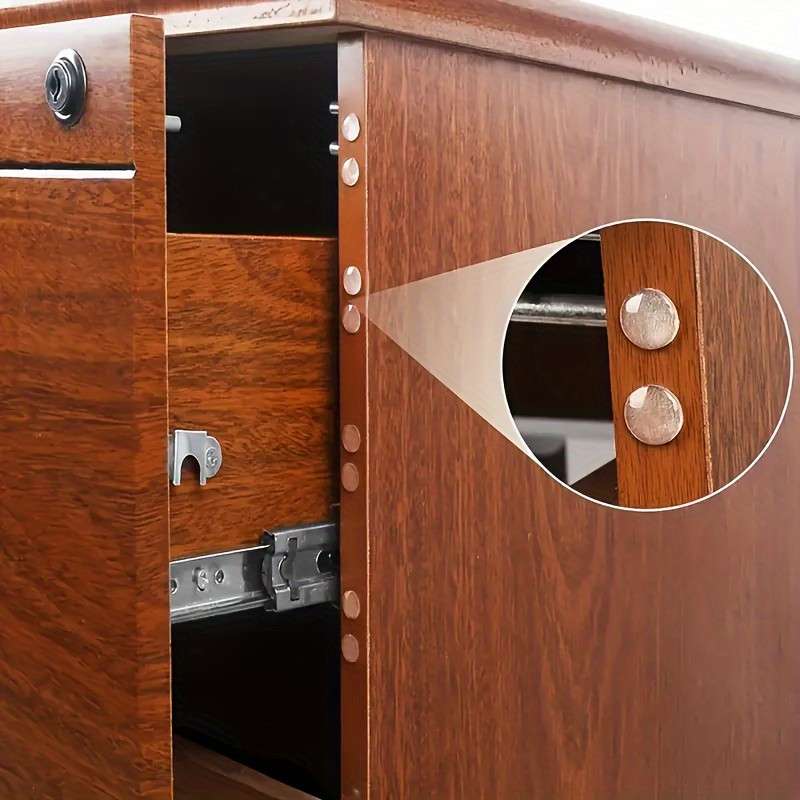 64/100 ชิ้น สติกเกอร์ซิลิโคนป้องกันการชนกัน ติดเอง ลดเสียงรบกวน เม็ดยาง ประตูตู้เสื้อผ้า ตู้กันลื่น ป้องกันการชนกัน - รูปที่ 4