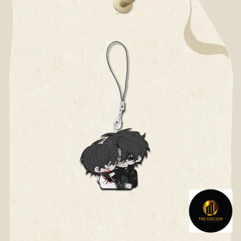 Omniscient Readers Viewpoint chain สําหรับกางเกงพวงกุญแจผู้ชาย Yoo Jung hyuk พวงกุญแจผู้หญิงอะคริลิค