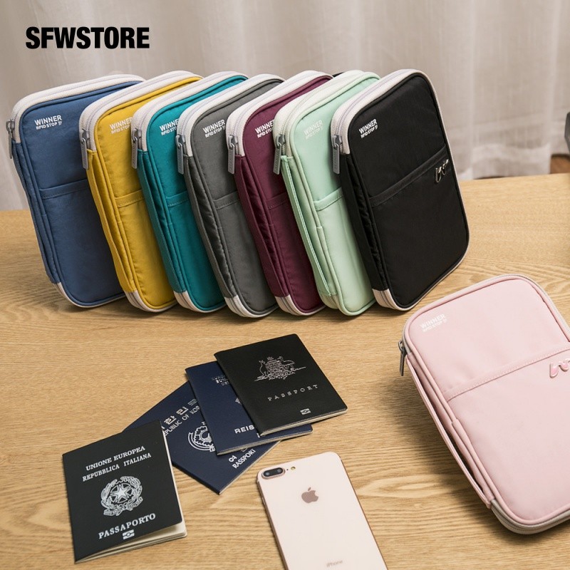 ShopAt.Two[A8138] กระเป๋าพาสปอร์ต กระเป๋าใส่หนังสือเดินทาง ป้องกัน RFID