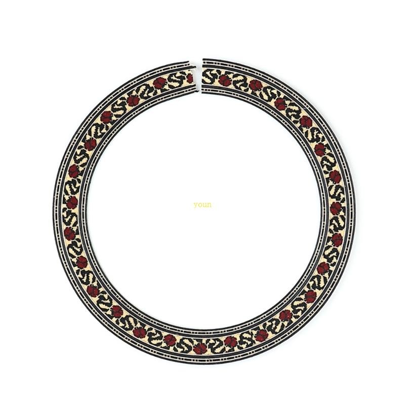 Youn กีตาร์ Sound Hole Rosette Inlay กีตาร์คลาสสิก Soundhole กีตาร์ Inlay สติกเกอร์