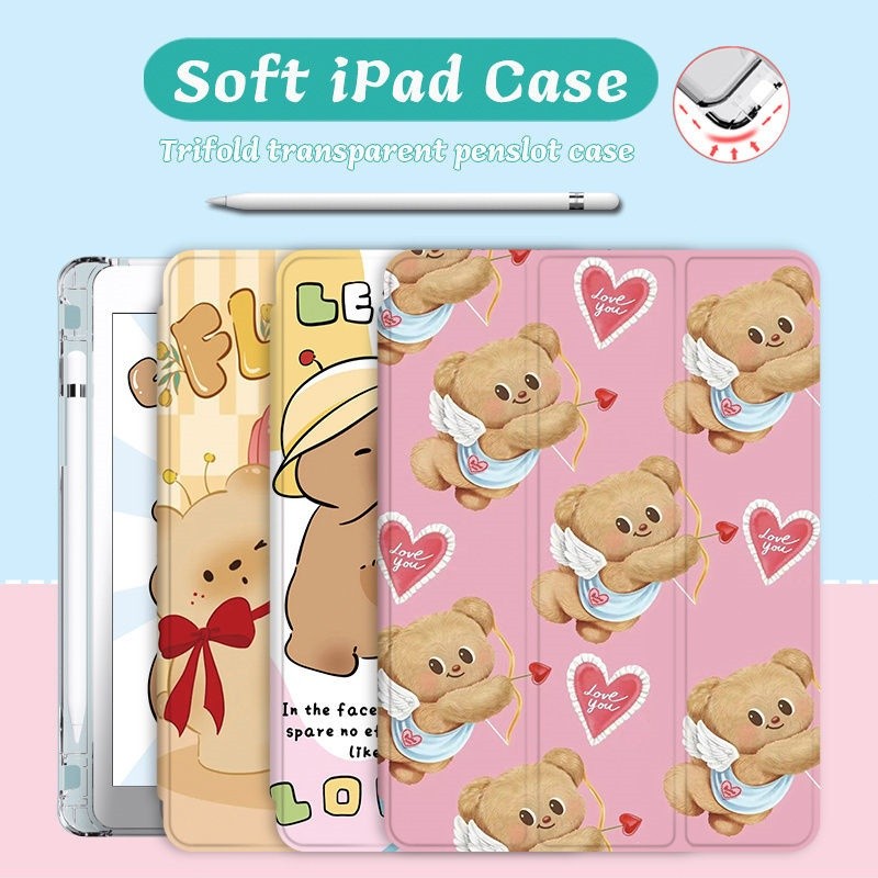 เคส Ipad\ เคสสามพับพร้อมช่องเสียบปากกา iPad Air 5 เคส iPad 10 pro 11 นิ้ว Air 4 3 2 1 gen 9 8 7 Air 