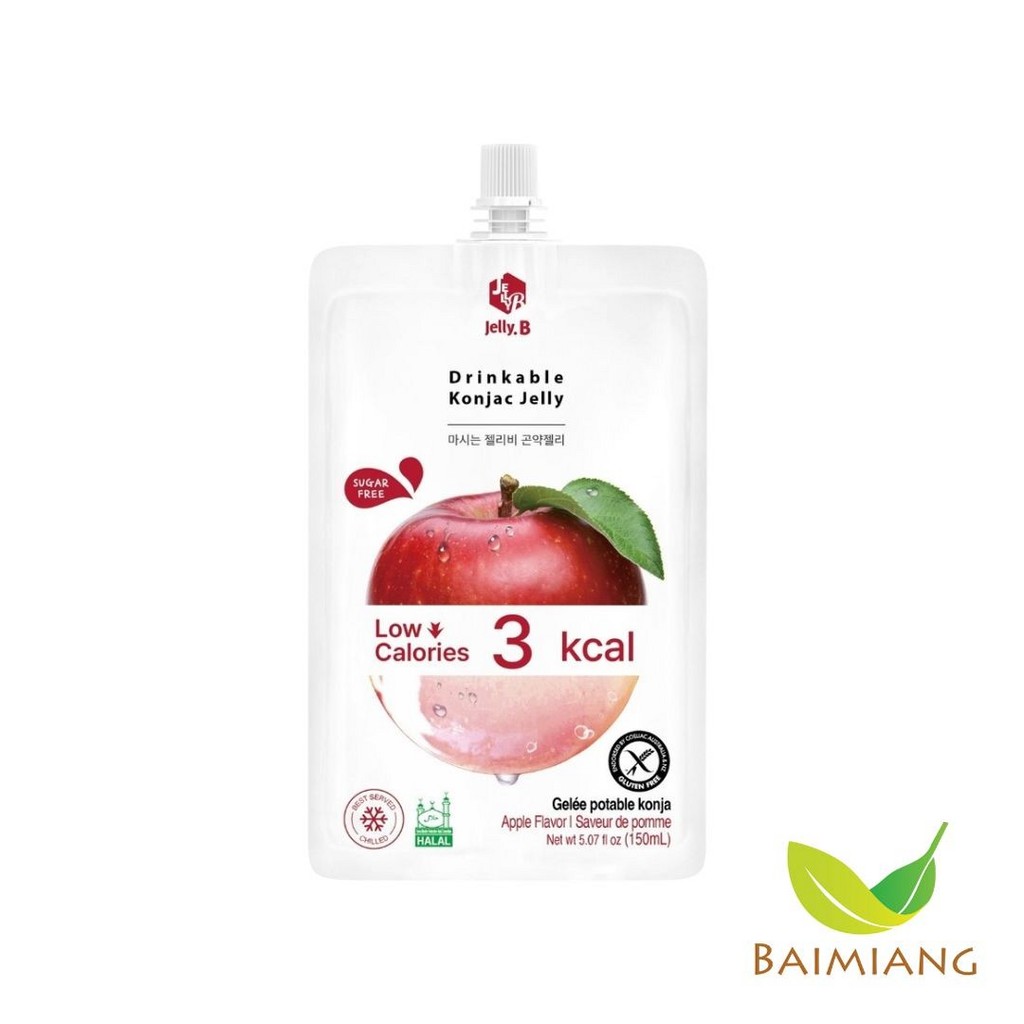 Jelly B เยลลี่ผสมบุก รสแอปเปิ้ล ขนาด 150 ml. (02569)