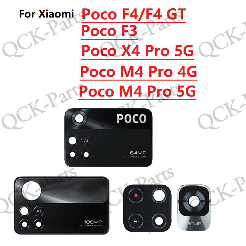 ใหม่ เลนส์กระจกกล้อง ด้านหลัง คุณภาพสูง แบบเปลี่ยน สําหรับ Poco X4 M4 F3 F4 Pro 4G 5G GT