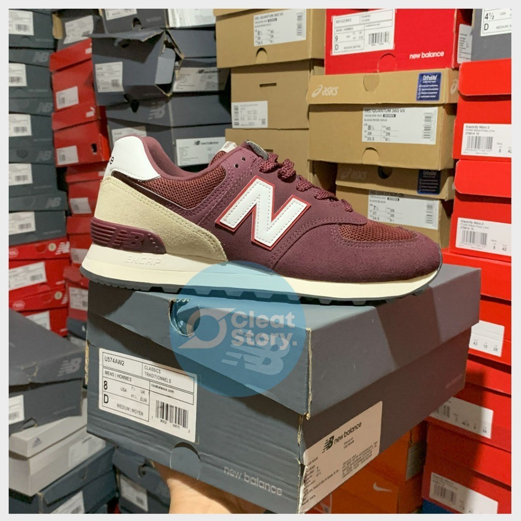 Sneakers NEW BALANCE 574 CLASSIC ORI Official U574AW2 แฟชั่น