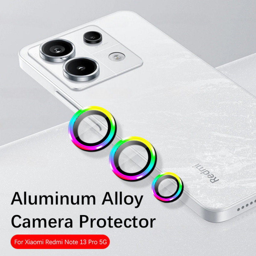 สําหรับxiaomi Redmiหมายเหตุ 14 13 12 Pro Pro + ProPlus 4G 5G 2024 Eagle Eye Note13 Note13Pro + Note14Proกล้องเลนส์ฟิล์มHDโค้งกระจกนิรภัยโลหะกล้องแหวนPropsหน้าจอ