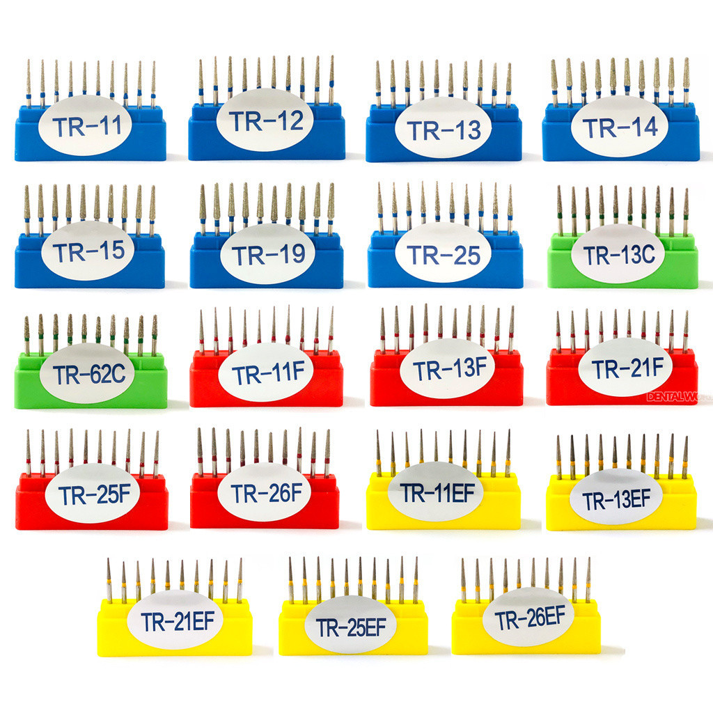 in สต็อก 10 ชิ้น/กล่อง Diamond Bur Resto Bur Prostho Bur FG สําหรับเครื่องมือขัด Handpiece ความเร็วสูง