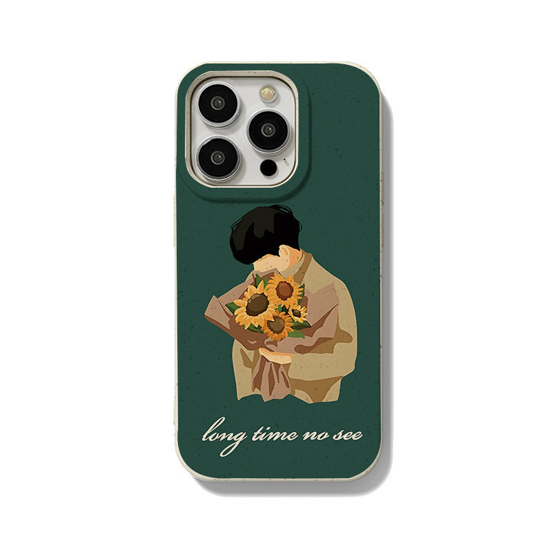 สำหรับ iPhone 11 13 For เคสไอโฟน14 15 12 Pro Max X XR XS MAX 6 7 8 14 15 Plus 12 13 MINI คู่รักซีรีส์ Sunflower รุ่น เคส ราคา ถูกที่สุด ดีลบีเคเค แกลเลอรีภาพที่ 9
