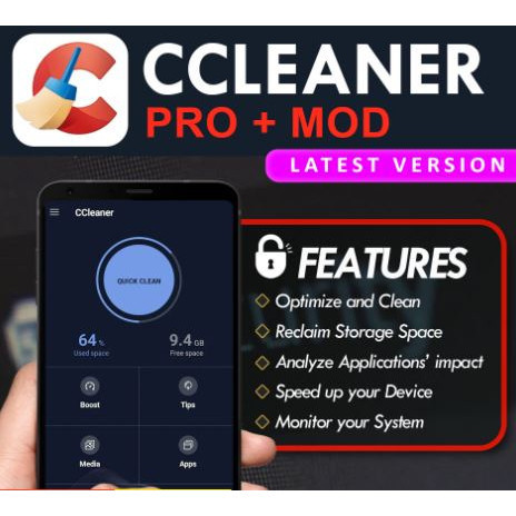 [ℙ𝕙𝕠𝕟𝕖 𝔸ℙ𝕂] CCleaner Pro 2023 APK for Android + MOD 🔥 Pro Features Unlocked🔥