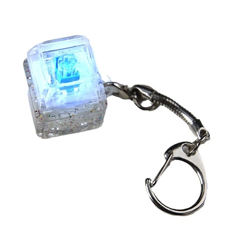 Fun LED Mechanical Keyboard Switches การทดสอบความเครียดบรรเทาพวงกุญแจของเล่น 1PC