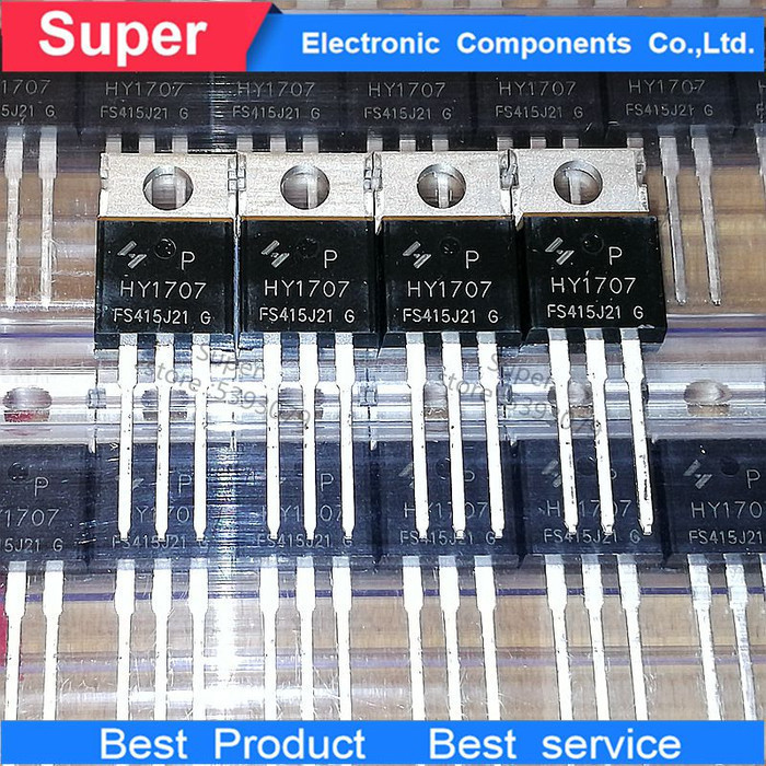 เครื่องมือชิ้นส่วน HY1707 HY1707 NSCh Enhanced Mosfet TO-220