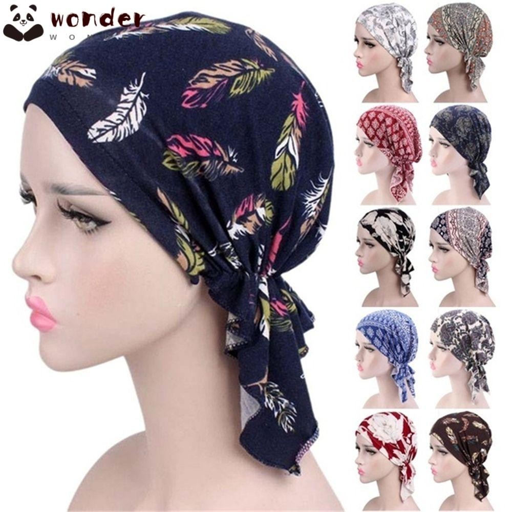 Wonder หมวกผ้าโพกหัว หมวกบีนนี่ มะเร็ง มะเร็ง เคมี สําหรับผู้หญิง
