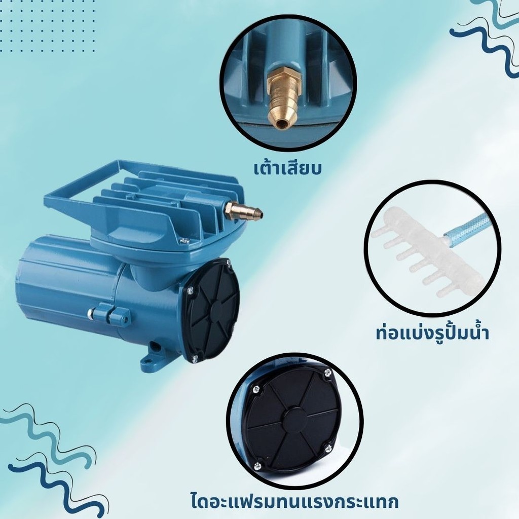 ปั๊มลม  Resun MPQ 902 / 903 / 904 / 905 / 906 / 907 Air Pump DC 12VDC ปั๊มแบตเตอร์รี่ ปั๊มไดอะแฟม ปั๊มออกซิเจน - รูปที่ 5