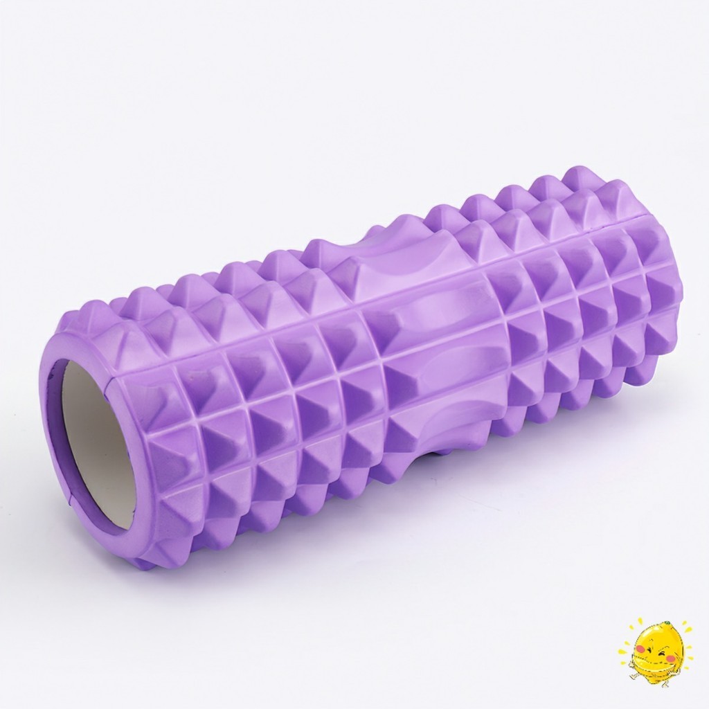 Yoga Foam Roller Massage Stretching Gym, Yoga, Standard 45mm - LEMON