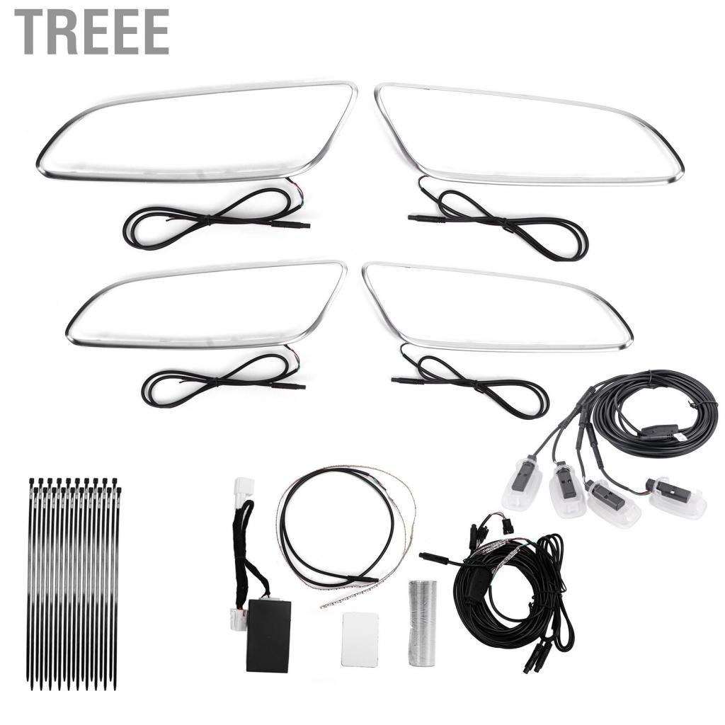 Treee Interior Lamp Kit  Car Ambient Light Unique No Wiring 12 Color Bright for Auto