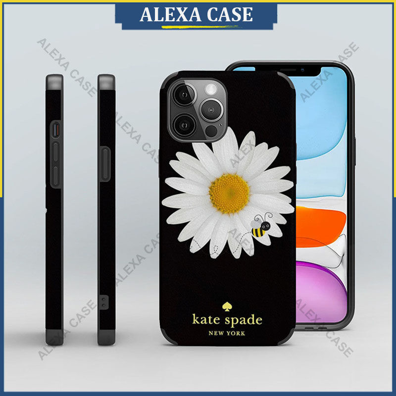 เคสโทรศัพท์ Kate Spade สําหรับ iPhone 16 Pro Max / iPhone 15 Pro Max / iPhone 14 Pro Max / iPhone 12 Pro Max / XS Max / iPhone 8 Plus / iPhone SE Lambskin เคสป้องกัน GHUS8U