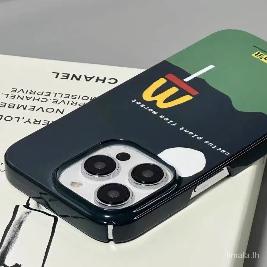 เคสโทรศัพท์มือถือแบบแข็ง กันกระแทก ลาย McDonald's Niche สําหรับ iPhone 11PROMAX 12PRO 13PROMAX 14PROMAX 11 12 13 14 15 pro max x xr x xsmax 7 8 plus 14plus 15plus - รูปที่ 3