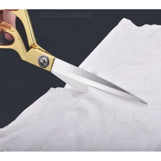 ✂️กรรไกรสเเตนเลสด้ามทอง มี 3 ขนาด ใช้ตัดผ้า ตัดกระดาษ✂️