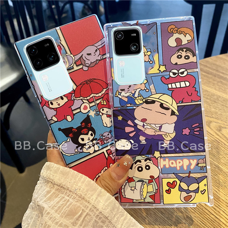 ขายดี เคส Phone Case VIVO V30 Pro V29 V29e V27 V27e V25e V25 Pro V23 V23e 5G 4G เคสโทรศัพท์ มือถือ Tpu นิ่ม ลายการ์ตูนชินจังน่ารัก สร้างสรรค์ สําหรับ Cover 2024
