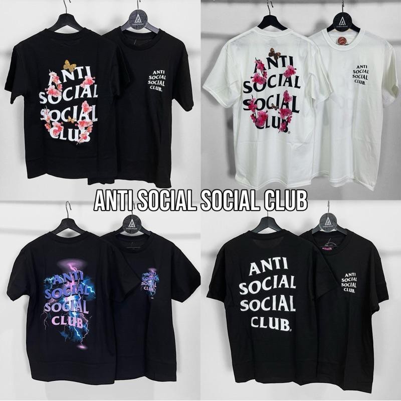 เสื้อยืด AntiSocialSocialClub Tee (ASSC) ของแท้ เสื้อยืดสีขาวคอกลมผ้าฝ้ายทรงสลิมฟิตแ