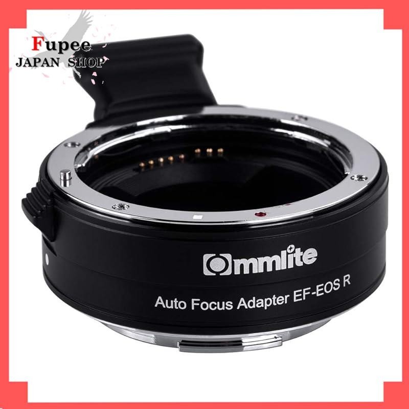 Commlite CM-EF-EOSR Mount Adapter EOSR Compatible Lens Adapter Ring Mount Conversion Adapter AF Aperture Adjustment IS Image Stabilization Canon EF/EF-S Lens to Canon EOS R/RF Series Mirrorless SLR Camera EOS R/EOS RP/EOS R5/EOS R 6
