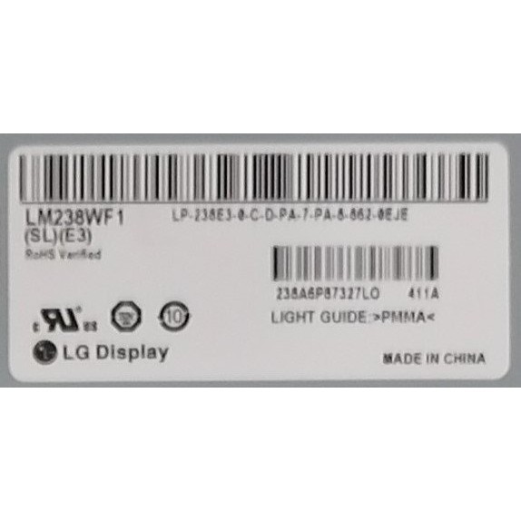 หน้าจอ LCD 23.8" M238HVN02.1 : อะไหล่ทดแทน M238HVN01.1, MG2381B01-2 จอ HP 24-CB, Inspiron 24 5000, IdeaCentre AIO 3
