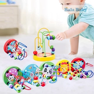 ของเล่นไม้ ของเล่นขดลวดไม้ ของเล่นเสริมทักษะและการเรียนรู้ ขนาด12*6 TOY06