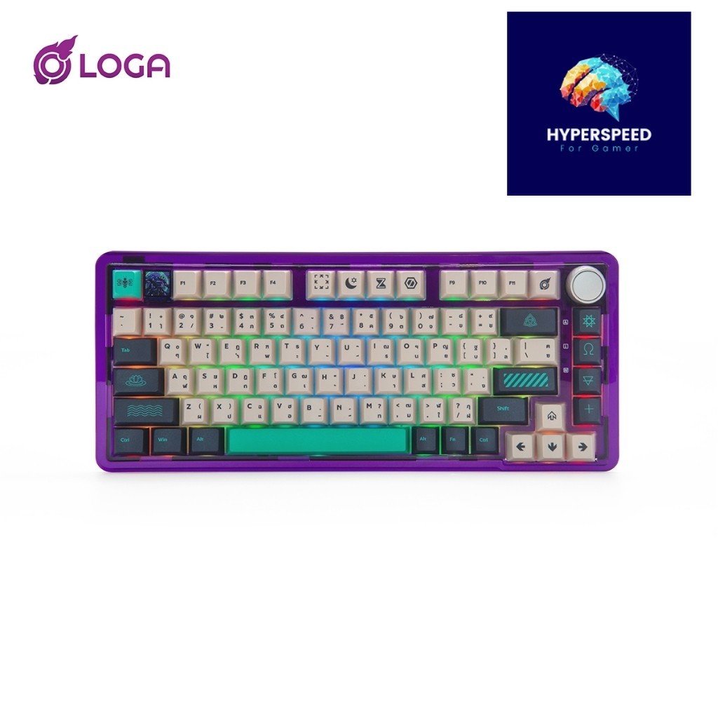 LOGA YAKSA  PRO 75% Clear : Maiyarap edition : wireless Mechanical keyboard