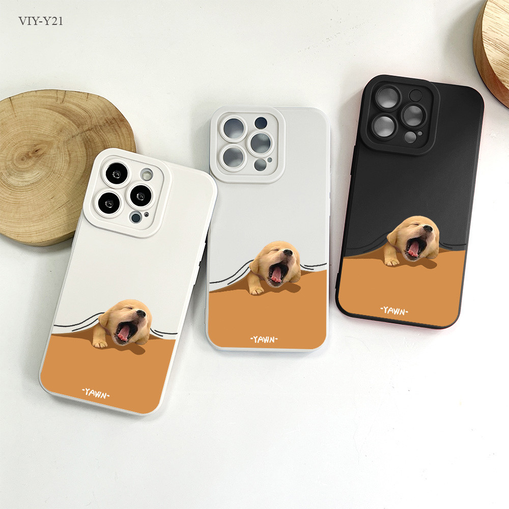 VIVO Y21 Y33S Y33T Y15S Y50 Y20 Y20S Y12S Y12A Y17 Y15 Y12 Y16 Y19 Y91C V25 V23 V23E V20 Pro 5G เคสวีโว่ ลูกสุนัข